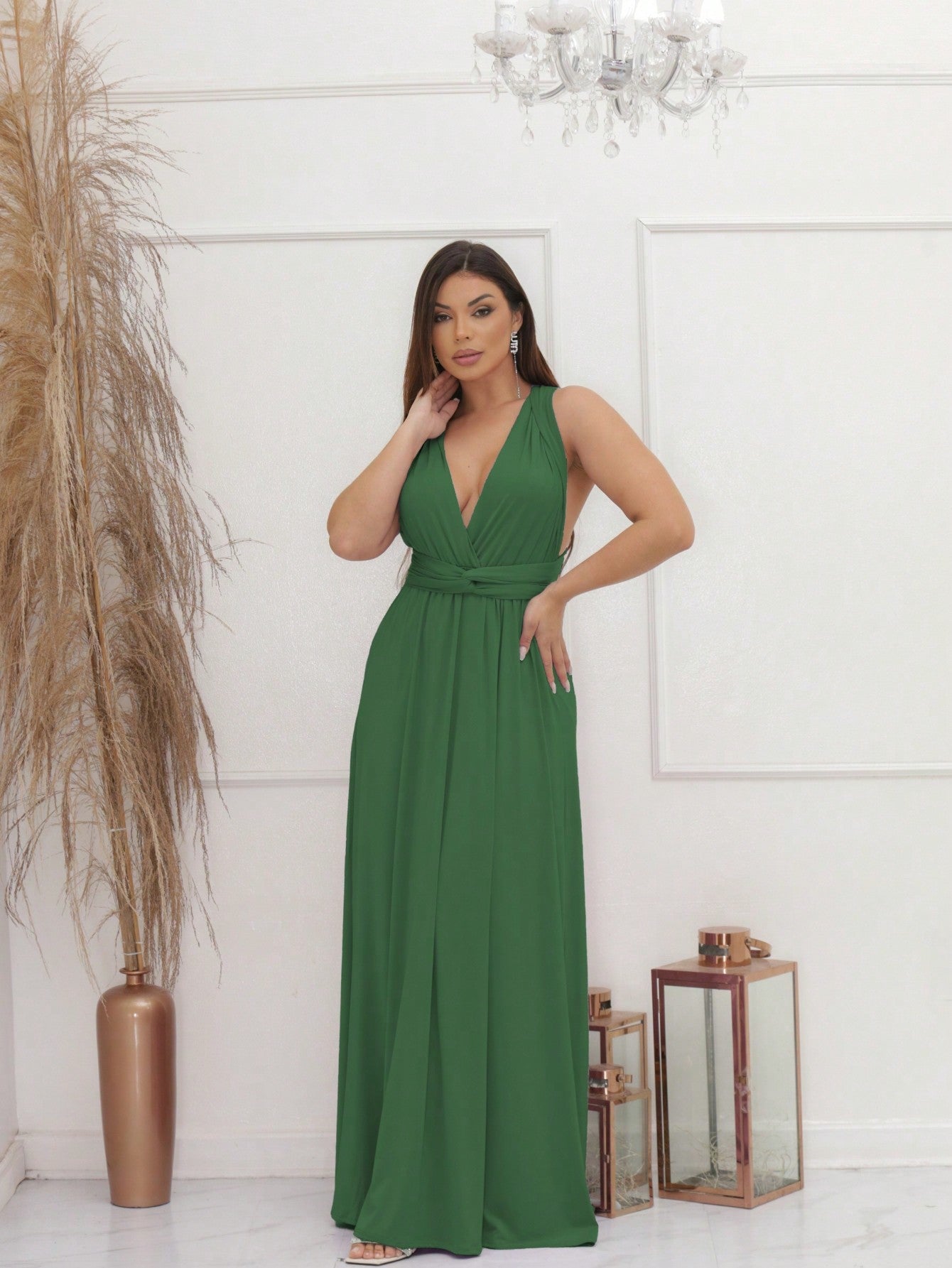 Vestido Feminino Longo Várias Forma de Amarração Infinity